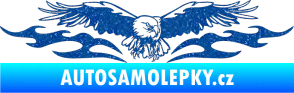 Samolepka Animal flames 100 pravá orel Ultra Metalic modrá