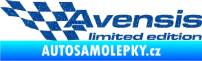 Samolepka Avensis limited edition levá Ultra Metalic modrá