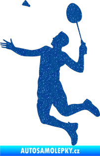 Samolepka Badminton 001 levá Ultra Metalic modrá
