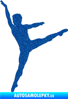 Samolepka Balet tanečník 001 levá Ultra Metalic modrá