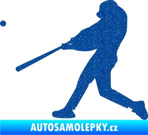 Samolepka Baseball 001 levá Ultra Metalic modrá