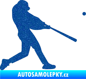 Samolepka Baseball 001 pravá Ultra Metalic modrá