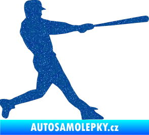 Samolepka Baseball 004 pravá Ultra Metalic modrá