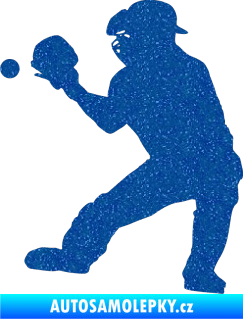 Samolepka Baseball 007 levá Ultra Metalic modrá