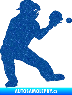 Samolepka Baseball 007 pravá Ultra Metalic modrá