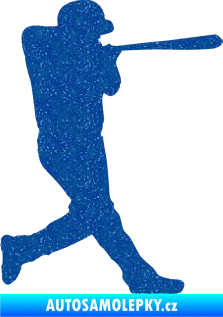 Samolepka Baseball 009 pravá Ultra Metalic modrá