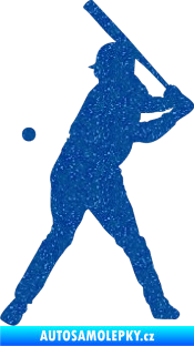 Samolepka Baseball 013 levá Ultra Metalic modrá