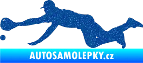 Samolepka Baseball 015 levá Ultra Metalic modrá