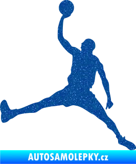 Samolepka Basketbal 016 levá Ultra Metalic modrá