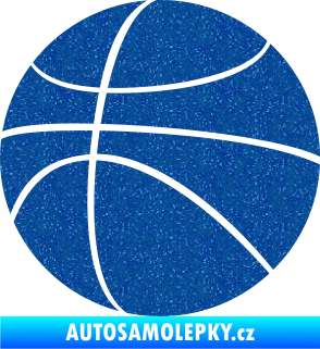 Samolepka Basketbalový míč 001 Ultra Metalic modrá