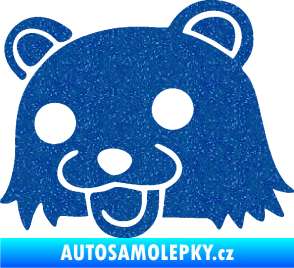 Samolepka Bear levá Ultra Metalic modrá