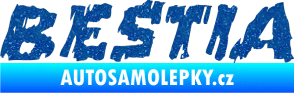 Samolepka Bestia Ultra Metalic modrá