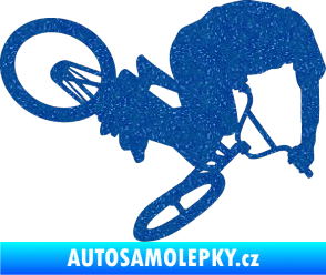 Samolepka Biker 001 pravá Ultra Metalic modrá