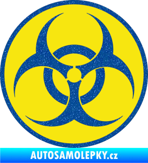 Samolepka Biohazard barevný  Ultra Metalic modrá