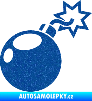 Samolepka Bomba 001 pravá Ultra Metalic modrá