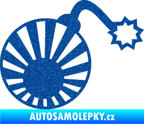 Samolepka Bomba 006 JDM pravá Ultra Metalic modrá