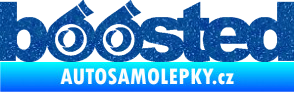 Samolepka Boosted turbo Ultra Metalic modrá