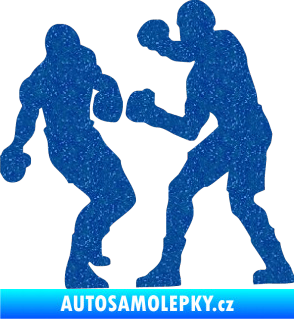 Samolepka Boxeři 001 levá Ultra Metalic modrá