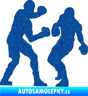 Samolepka Boxeři 001 pravá Ultra Metalic modrá