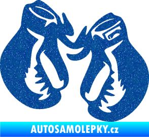 Samolepka Boxerské rukavice 001 levá Ultra Metalic modrá