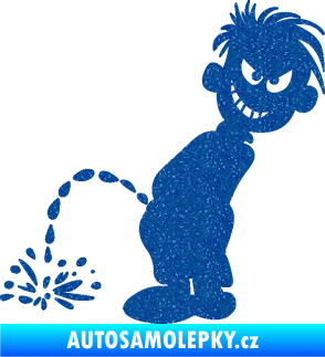 Samolepka Boy čůrá 007 levá Ultra Metalic modrá