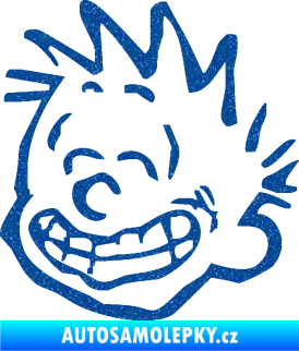 Samolepka Boy s úsměvem levá Ultra Metalic modrá