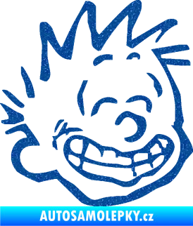 Samolepka Boy s úsměvem pravá Ultra Metalic modrá