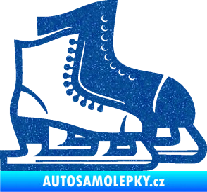 Samolepka Brusle 001 pravá Ultra Metalic modrá
