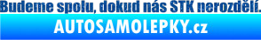 Samolepka Budeme spolu, dokud nás STK nerozdělí Ultra Metalic modrá