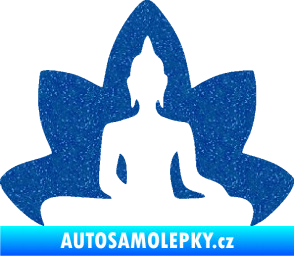 Samolepka Budha 003 pravá  Ultra Metalic modrá