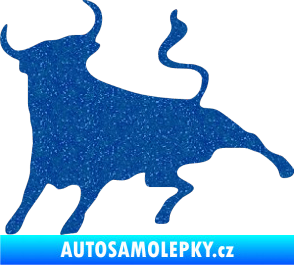 Samolepka Býk 002 levá Ultra Metalic modrá