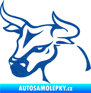 Samolepka Býk 005 levá Ultra Metalic modrá