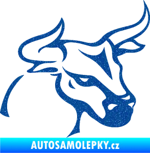 Samolepka Býk 005 pravá Ultra Metalic modrá