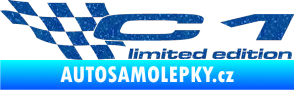 Samolepka C1 limited edition levá Ultra Metalic modrá