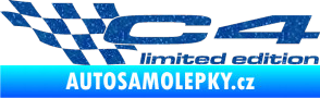 Samolepka C4 limited edition levá Ultra Metalic modrá