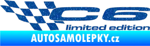 Samolepka C6 limited edition levá Ultra Metalic modrá