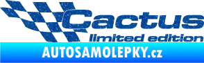 Samolepka Cactus limited edition levá Ultra Metalic modrá