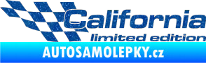Samolepka California limited edition levá Ultra Metalic modrá