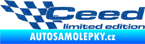 Samolepka Ceed limited edition levá Ultra Metalic modrá