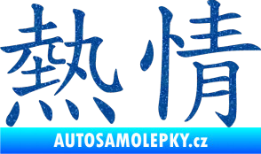 Samolepka Čínský znak Passion Ultra Metalic modrá