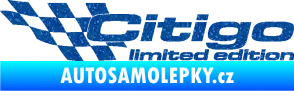 Samolepka Citigo limited edition levá Ultra Metalic modrá