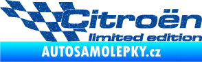 Samolepka Citroen limited edition levá Ultra Metalic modrá