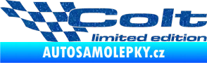 Samolepka Colt limited edition levá Ultra Metalic modrá