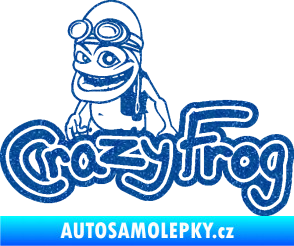 Samolepka Crazy frog 002 žabák Ultra Metalic modrá