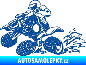 Samolepka Čtyřkolka 003 levá Ultra Metalic modrá