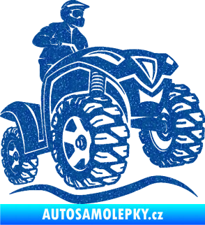 Samolepka Čtyřkolka 005 pravá Ultra Metalic modrá