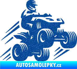 Samolepka Čtyřkolka 006 pravá Ultra Metalic modrá