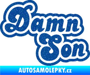 Samolepka Damn Son Ultra Metalic modrá