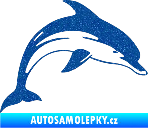 Samolepka Delfín 002 pravá Ultra Metalic modrá