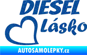 Samolepka Diesel Lásko Ultra Metalic modrá